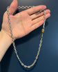 ANTIQUE 9CT GOLD ACORN & DOG CLIP CHAIN EXTENDER / BAIL