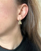 ANTIQUE SILVER GILT FLY EARRINGS
