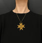 EARLY 19TH CENTURY FILIGREE MALTESE CROSS PENDANT
