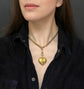 19TH CENTURY LARGE 18CT GOLD PUFFY HEART PENDANT