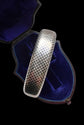 19TH CENTURY SILVER NIELLO CHEQUERBOARD BANGLE