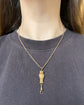 VINTAGE 9CT GOLD & DIAMOND OWL CHAIN EXTENDER / BAIL