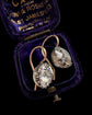 19TH CENTURY PASTE SINGLE STONE EARRINGS