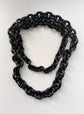 EXTRA LONG VICTORIAN WHITBY JET CHUNKY BELCHER CHAIN