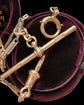 ANTIQUE BI-COLOUR 9CT GOLD & PLATINUM ALBERT CHAIN