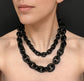 EXTRA LONG VICTORIAN WHITBY JET CHUNKY BELCHER CHAIN