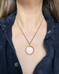ANTIQUE LARGE 15CT GOLD & CRYSTAL LOCKET