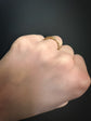 GEORGIAN 15CT GOLD OUROBOROS SPLIT RING