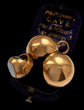 VICTORIAN 18CT GOLD ORB LOCKET WITH CONCEALED SPINNER FOB