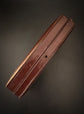 RICH BROWN LEATHER RECTANGULAR MULTI RING BOX