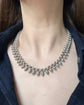 VICTORIAN SILVER ACORN COLLAR NECKLACE