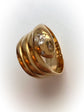 VICTORIAN 18CT GOLD & DIAMOND COILED SNAKE RING
