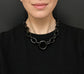 VICTORIAN CHUNKY WHITBY JET CHAIN NECKLACE