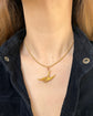 VICTORIAN 15CT GOLD SWALLOW PENDANT
