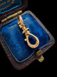 19TH CENTURY FRENCH 18CT GOLD TWIST DOG CLIP