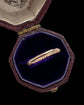 19TH CENTURY 9CT GOLD MINI SPLIT RING