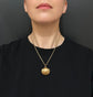 EARLY VICTORIAN 15CT GOLD SHELL LOCKET
