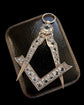 19TH CENTURY SILVER & PASTE MASONIC PENDANT