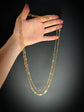 FRENCH 18CT GOLD FANCY LINK SAUTOIR GAURD CHAIN