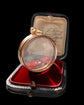 ANTIQUE LARGE 15CT GOLD & CRYSTAL LOCKET