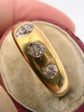 VICTORIAN FIVE STONE DIAMOND FLUSH SET RING