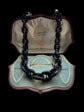 VICTORIAN WHITBY JET MARINER LINK CHAIN