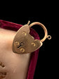 VICTORIAN 15CT GOLD HEART PADLOCK