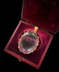 VICTORIAN ROCK CRYSTAL & 15CT GOLD LOCKET