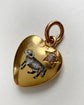 VINTAGE ZODIAC ‘ARIES’ RAM HEART PENDANT