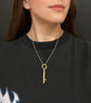 VICTORIAN LARGE 15CT GOLD BRAMAH KEY PENDANT