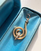 VICTORIAN 18CT GOLD & DIAMOND SWIRL PENDANT