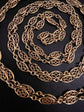 18CT FRENCH SAUTOIR FANCY LINK GAURD CHAIN