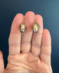 VICTORIAN FACETED GOLD ACORN EARRINGS