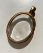 VICTORIAN LARGE ROCK CRYSTAL & 18CT GOLD PENDANT