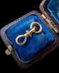 19TH CENTURY FRENCH 18CT GOLD MINI TWIST DOG CLIP