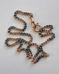 ANTIQUE SILVER ‘MIXED METAL’ CURB CHAIN