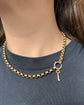 ANTIQUE MINI 9CT GOLD KEY PENDANT