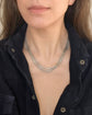 ANTIQUE SILVER SNAKE GAURD CHAIN