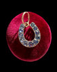 ANTIQUE NATURAL SAPPHIRE HORSESHOE PENDANT