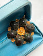 VICTORIAN SCARAB BEETLE & 15CT GOLD PENDANT