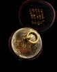 ANTIQUE SILVER GILDED EGG PENDANT