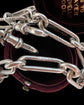 VICTORIAN CHUNKY SILVER PAPERCLIP CHAIN