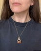 19TH CENTURY DOULBE OUROBOROS FOB PENDANT ‘TENTANDA VIA EST’