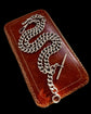 EDWARDIAN CHUNKY SILVER CURB ALBERT CHAIN
