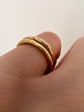 GEORGIAN FINELY CHASED GEORGIAIN OUROBOROS SNAKE SPLIT RING