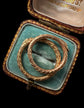 GEORGIAN 15CT GOLD OUROBOROS SPLIT RING