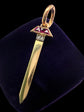 VICTORIAN RUBY & DIAMOND HORSESHOE NAIL PENDANT