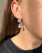 EARLY 19TH CENTURY DOUBLE PASTE DROP EARINGS