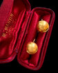 VICTORIAN 15CT GOLD DOMED STUD EARRINGS