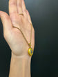 VICTORIAN PRETTY TURQUOISE & 15CT GOLD PENDANT